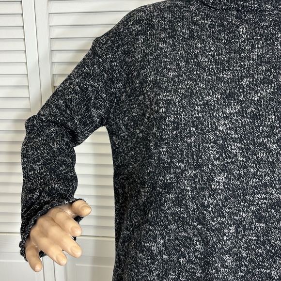 Jenni Kayne Recycled Cashmere, Wool & Cotton Turtleneck Marled Sweater XS - Picture 3 of 12